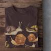 Cottagecore Snail T Shirt, Goblincore Goth , Grunge Fairycore Clothing, Witchy T Shirt, Dark Academia Aesthetic Shirt, Botanical Art Tshirt