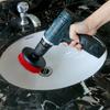 New 3 Pcs Round Car SUV Electric Bristle Drill Tub Rotary Brush Cleaing Tools Yellow