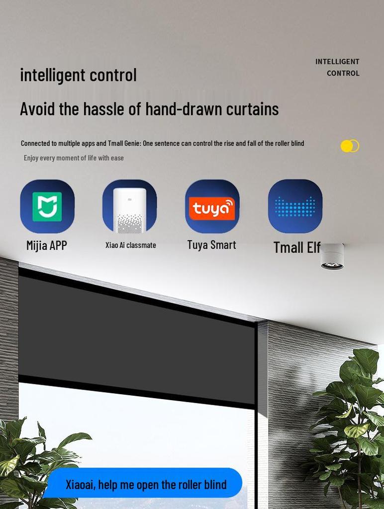 Smart Windproof Electric Roller Blind: Automatic Lifting, Light Blocking, Rainproof, Mosquito-Proof, Remote-Controlled Balcony Curtain.