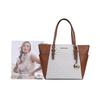 Michael Kors Mk Charlotte Monogram Commuter Zipper Tote Bag Women Tote Vanilla 35T0GCFT3B-VANILLA