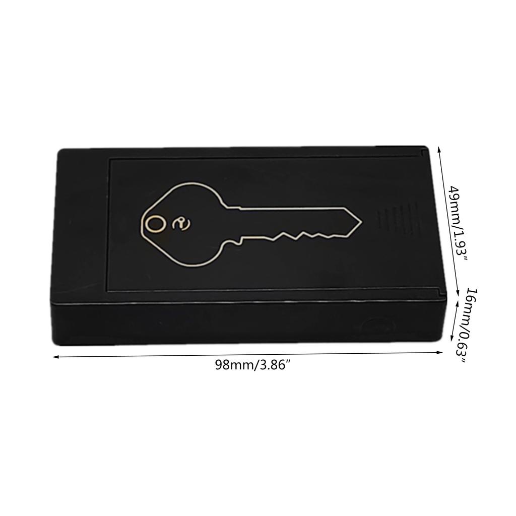Holdbar Værbestandig Nøkkelgjemmer Praktisk Nøkkelboks Magnetisk Bilnøkkelholder Utendørs Gjemmested med Magnet Etuier for Hjemmet