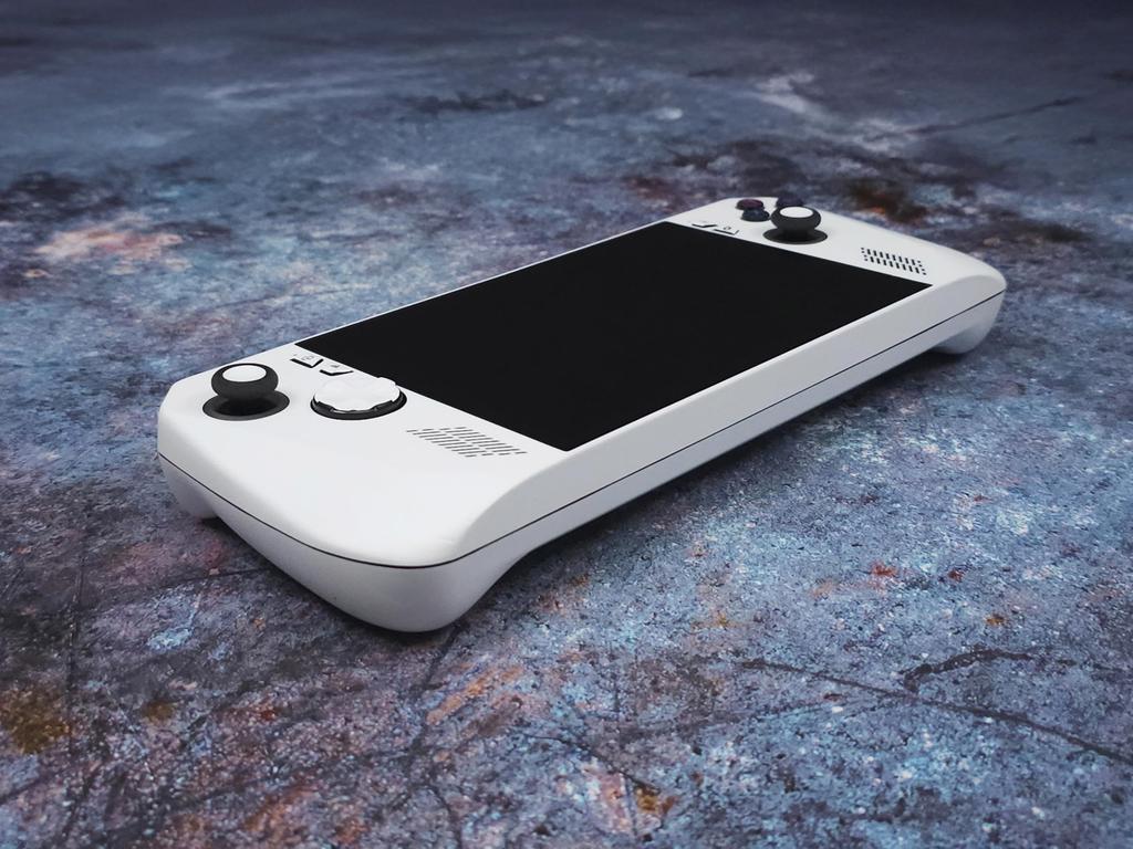 Rog Ally X Matte Skin, White Edition, a full-wrap matte vinyl skin for Rog Ally X (designed by POP SKIN)