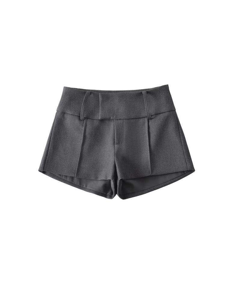 Korean Style Women's Versatile Low-Waist A-Line Shorts - Slimming Fit, Petite Wide Waist, Spring 2026 New Arrival.