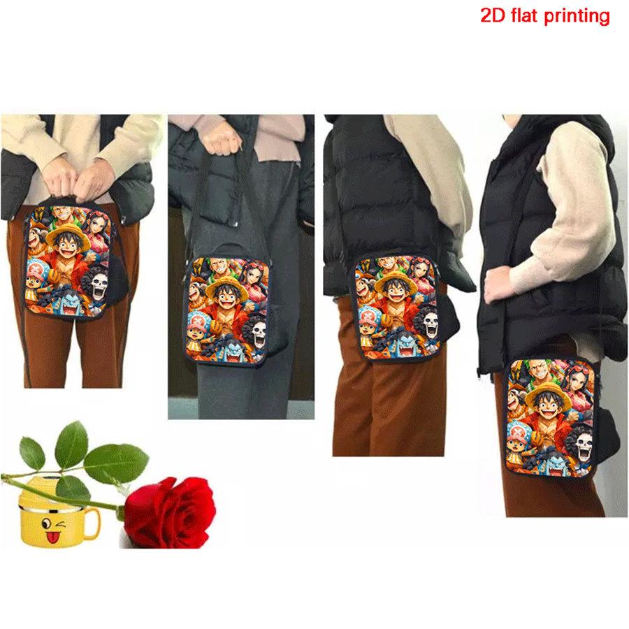 Insulated One Piece Anime Lunch Bag, Lightweight Durable Cooler Bag for Boys and Girls Age 6-10, Thermal Bag for School Camping