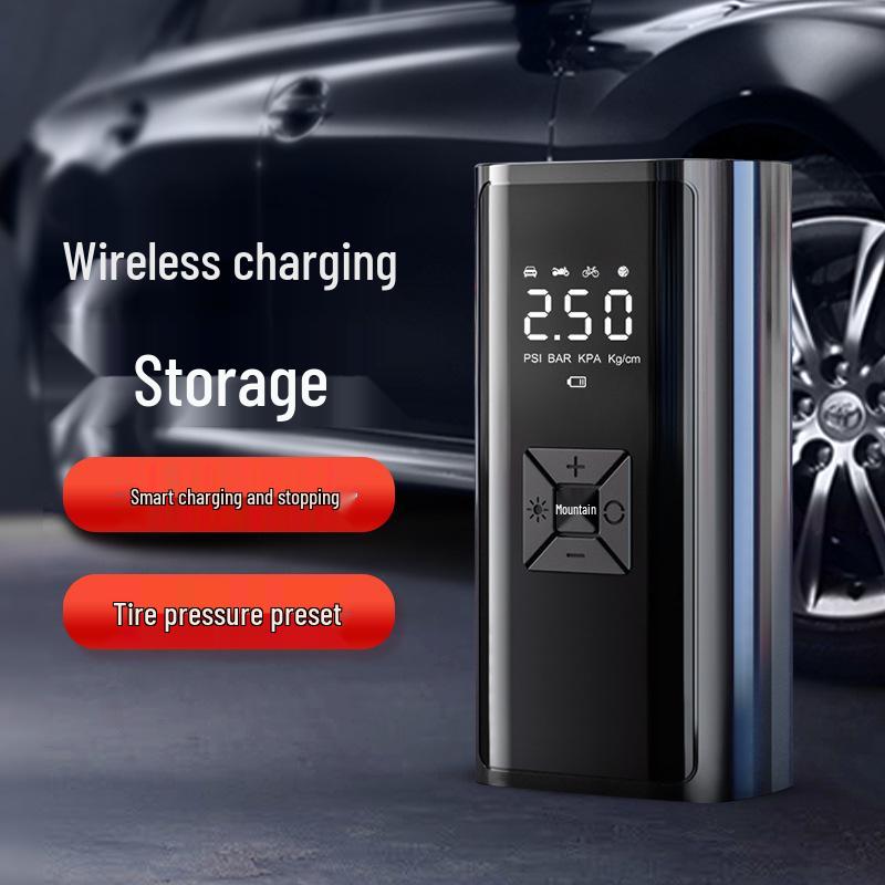Wireless High-Power Digital Car Tire Inflator with Display