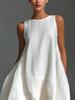 2026 Summer Women's Solid Color Sleeveless Loose Casual Dress with Irregular Hem