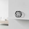 Metal Geometric Sculpture Decorative with Interlocking Rings Elegant