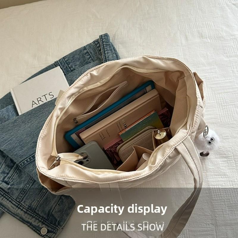 Rectangular Large Capacity Single Shoulder Bag for Commuting To Work Korean Style Women's Tote Bag Lightweight Casual Handbag