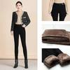 Black Leggings Women Autumn Winter Fit Slim Fit Thick Fleece Leg Pants Outer