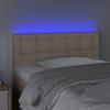 VidaXL LED Headboard Bedroom Furniture Single Bed Accessory Headboard Interior Cappuccino 3121695