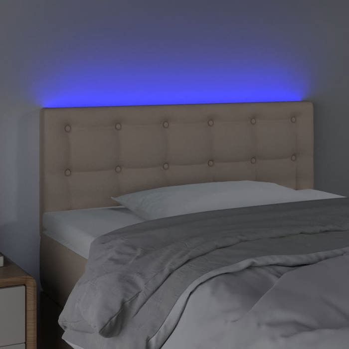 VidaXL LED Headboard Bedroom Furniture Single Bed Accessory Headboard Interior Cappuccino 3121695