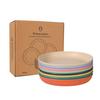 Wheat Straw Dinnerware Set Eco-friendly Safety Plates Cups Bowels Home Party Tableware Set Outdoor Camp Candy Colour Gift