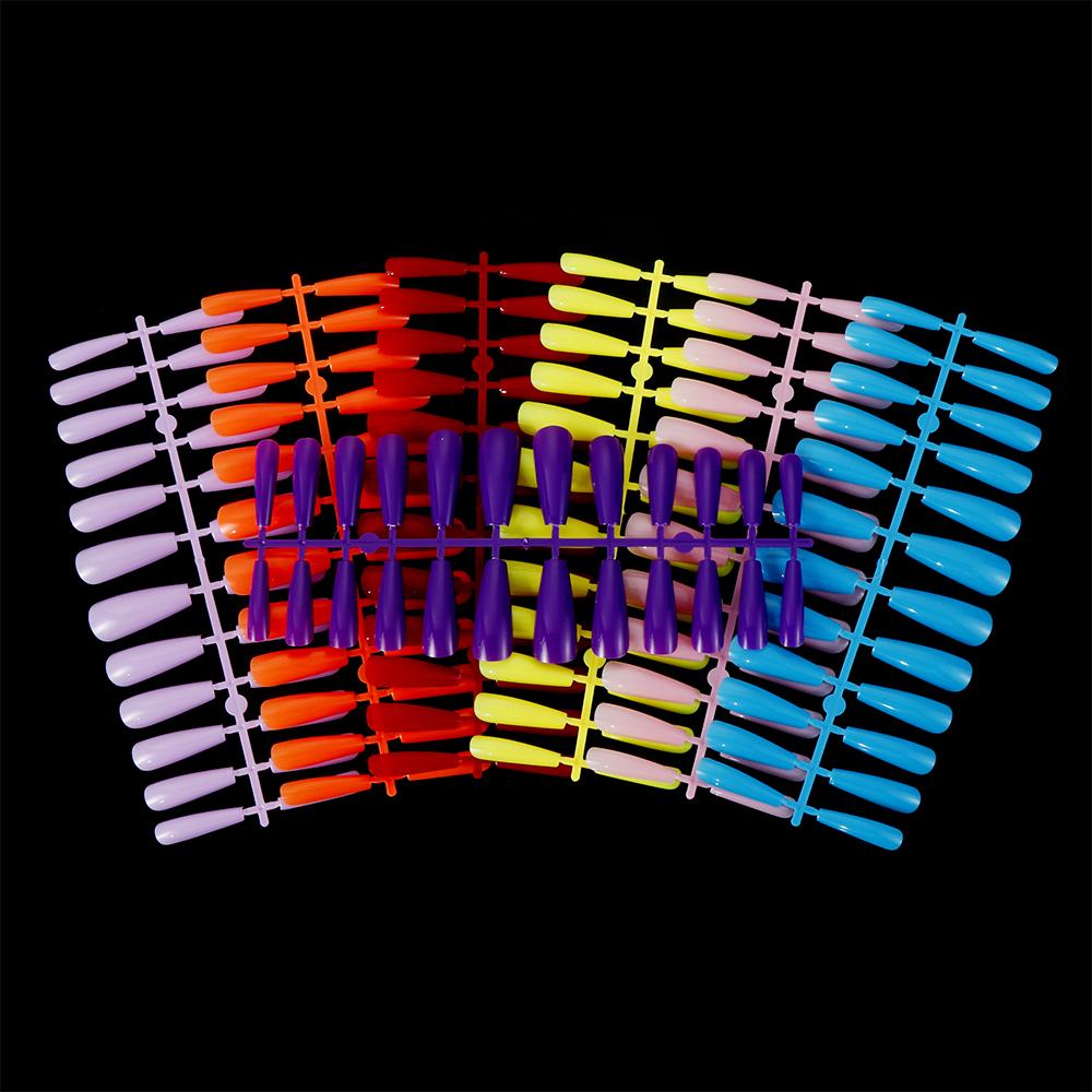 24Pcs/Set Matte Manicure Extension Ballerina Nail Coffin Fake Nail Nail Tips False Nails