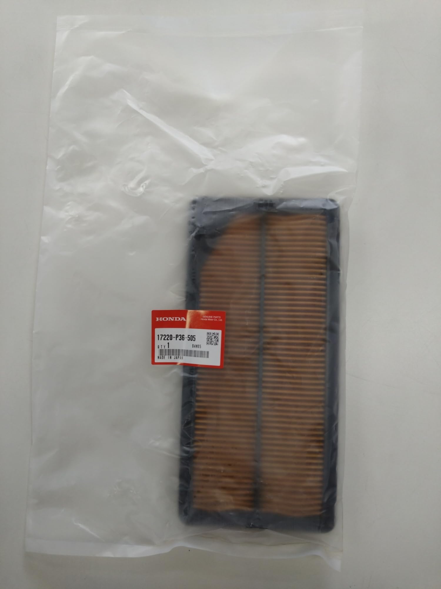 

Genuine Honda Air Cleaner Part Number Element, 17220-P36-505