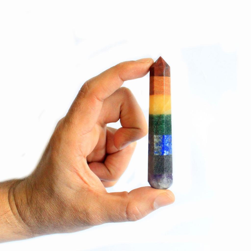 Seven Chakra Gemstone Massage Wand 80-90mm