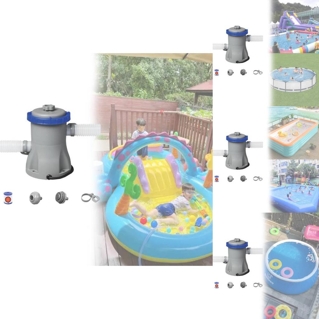 Swimming Pool Filter Pump With And Drainage For Recreational Water Use