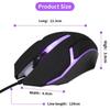 Sports Led Luminous Backlit Wired Mouse Usb Wired For Desktop Laptop Mute Office Computer Gaming Mouse