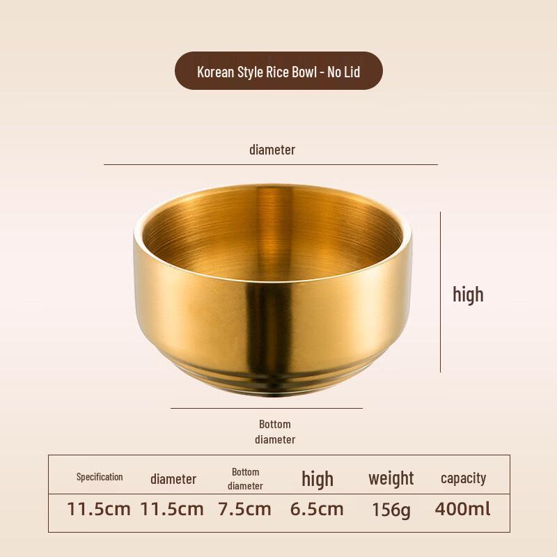 Lijia 304 Stainless Steel Rice Bowls
