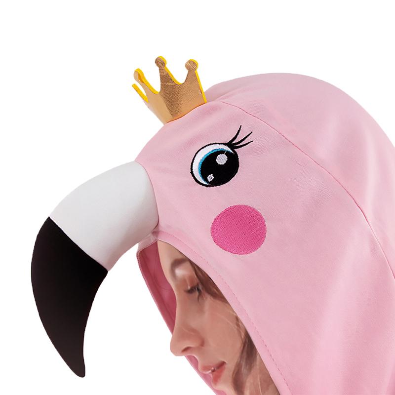 

Унисекс Костюм Фламинго Накидка Косплей Плащ с капюшоном Праздничная вечеринка Реквизит для выступления