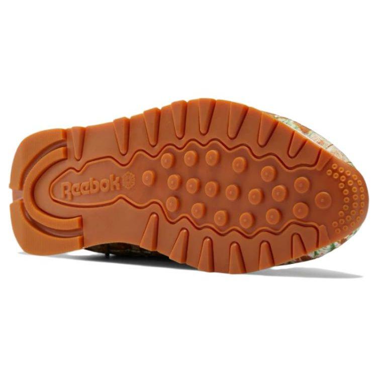 Reebok LQQK Studios x Classic Leather Leaf Camo Herren Sneaker Braun Wildbraun Leuchtendes Ocker GY7110