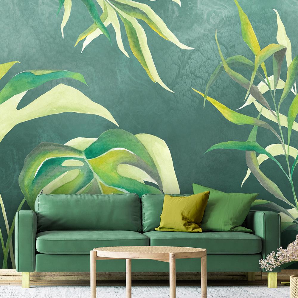 Wallpaper Monstera Leaves