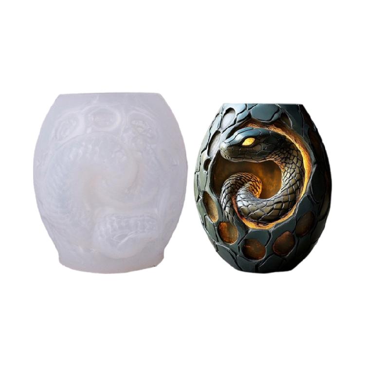 

Easy Releasing Silicone Snake Mold Detailed Design for Resin Crafting Jewelry Making and Decorative Succulents Planter 1