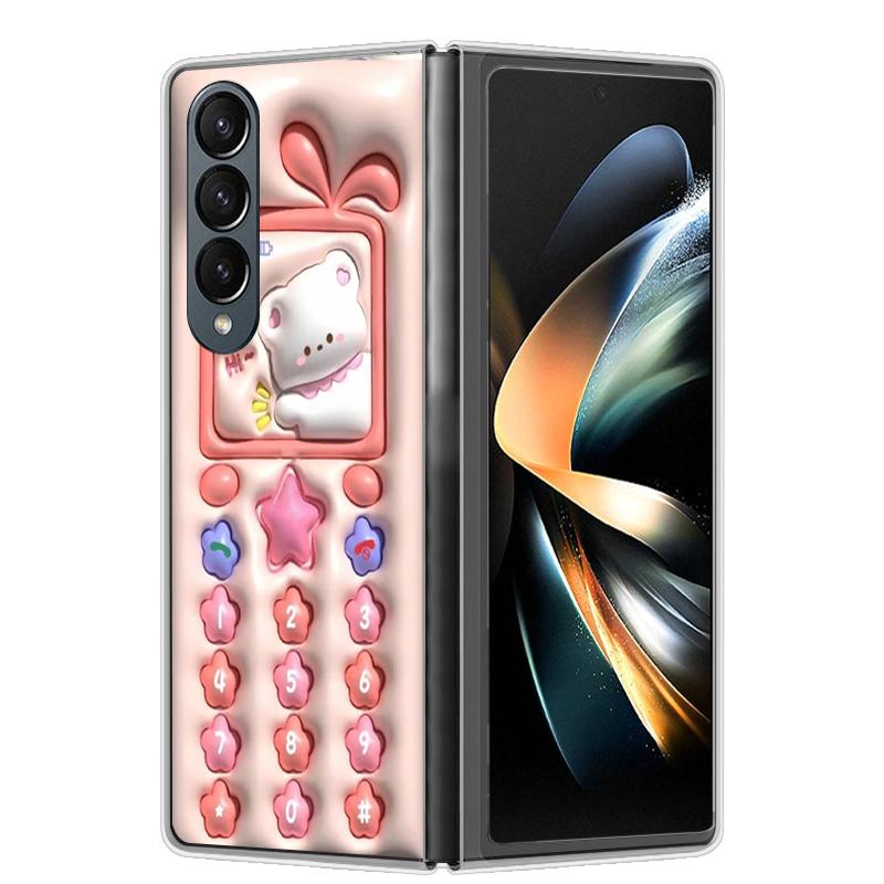 For Samsung Z Fold 4 Case ZFold 5 4 5G Hard Transparent Phone Cover For Samsung Galaxy Z Fold4 Fold5 Shockproof Bumper Fundas