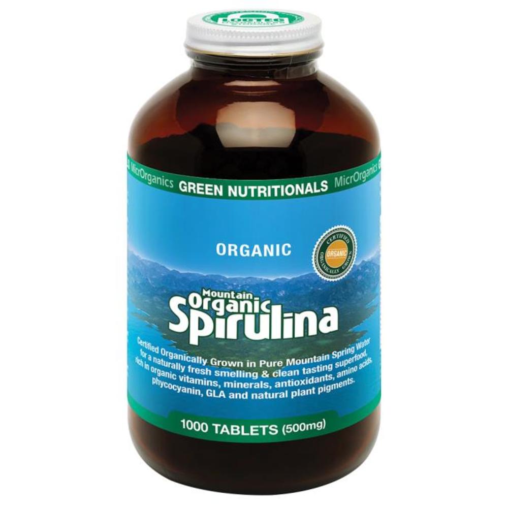 MicrOrganics Green Nutritionals Hawaiian Pacifica Spirulina 500mg 1000t