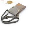 Solid Color Canvas Crossbody Phone Bag - Women's Shoulder Purse