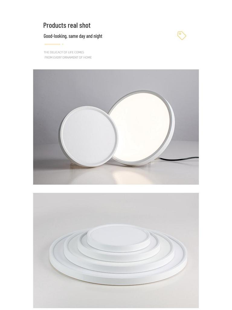 Ultra-Thin Full Spectrum Ceiling Light: Eye-Protective, Three-Proof Design for Bedroom, Study, and Living Room