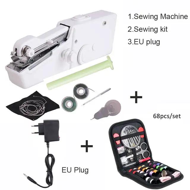 Portable Mini Sewing Machines Needlework Cordless Hand-Held Clothes Useful Portable Sewing Machines Handwork Tools Accessories