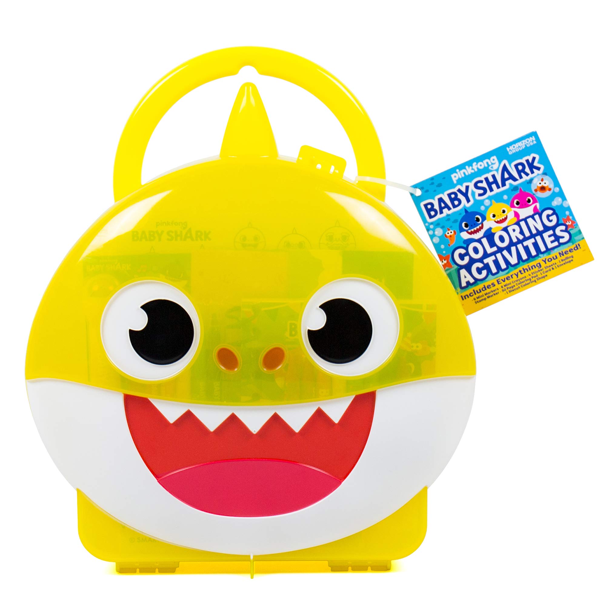 

Horizon Group USA Раскраска «Малыш Акулёнок» Абсолютный набор для творчества с 6 мини 6 мини 50 Раскраска и другое Многоцветный - Маркеры, Карандаши, Страницы,