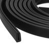 U Channel Edge Trim 9.8ft Length Rubber Guard Seal Strip Fits 0.5-1mm Edge (5/32" W X 5/16" H) Black