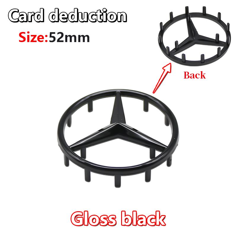 52mm 57mm Pins Sticker Car Steering Wheel Emblem Badge For Mercedes Benz C E S Class CLA CLS W212 W205 W204 Styling Accessories FK1