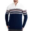 New Autumn and Winter Stand-up Collar Men's Sweater Half-zip Cotton Men's Patchwork Casual Sweater
