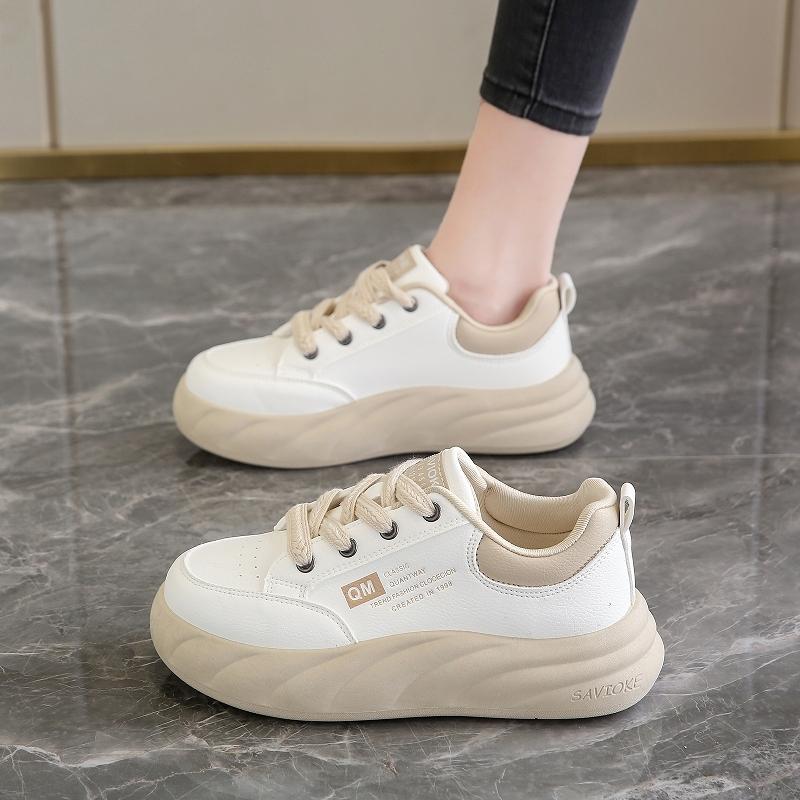 Board Shoes New Spring and Autumn Small Size Pregnant Women Sports and Leisure Shoes Not Tired Feet Thick-soled Muffin Shoes