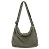 4-Farvet Stor Kapacitet Lærred Crossbody Hobo Taske Holdbar Justerbar Trendy Sling Skulder Tasker Dame Håndtaske Bolso Mujer