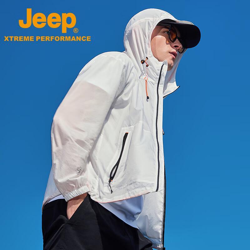 Jeep Men's Summer UV Protection Outdoor Windbreaker