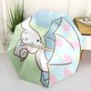 1pc Cute Bunny with Cupcake Print Automatic Opening Folding Umbrella - Portable 3-Fold Design, Iron Frame Outdoor for Fans, Travelers, Daily Use, Gift