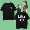 Sally Face Puzzles Spielzubehör Grafische T-Shirts Damen Unisex Sommer Gothic Mode Lässig Baumwolle T-Shirt Vintage Kurzarm