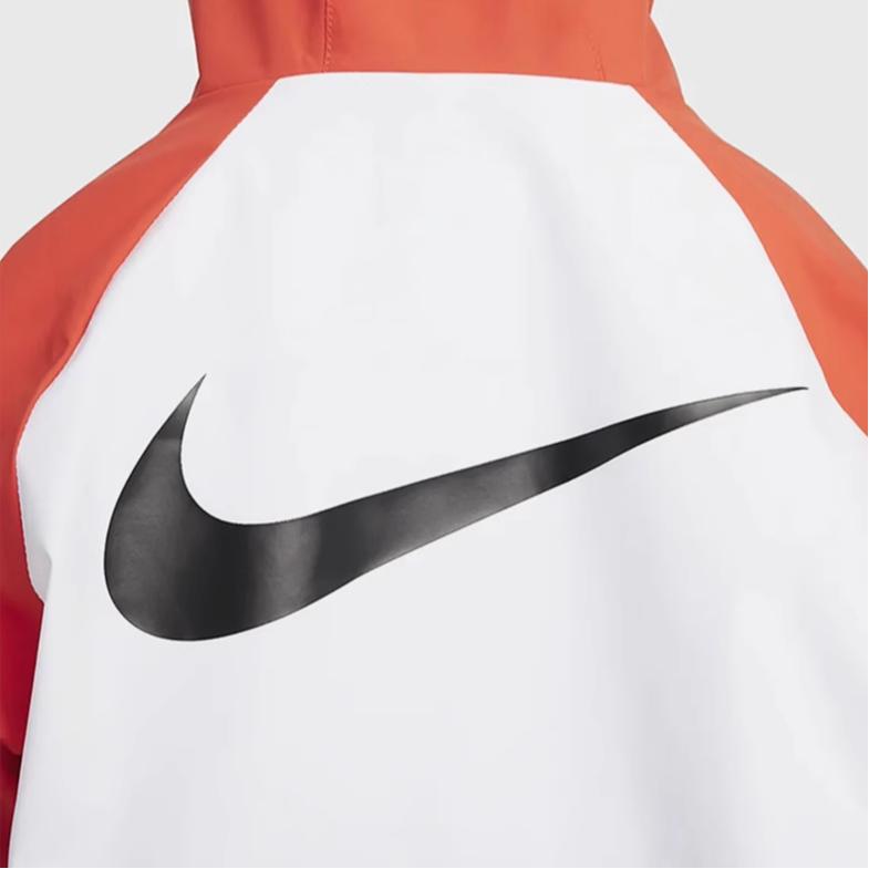 Nike Color Block Logo Zip-Up Hooded Jacket Kids jackets Black FJ5209-010