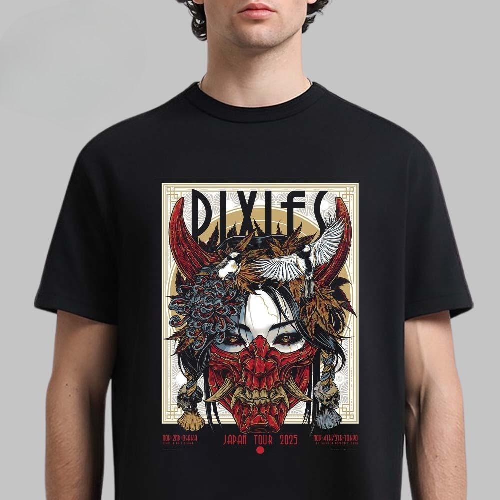 New Pixies World Tour 2025 Merch World Tour 2025 Bossa Monde Xerox Monde Two Sided Unisex T-Shirt
