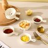 Ceramic Dessert Sauce Dish Japanese Style Tableware Cute Cat Pattern Water Drop Shape Fruit Sushi Plates home Kitchen supplies