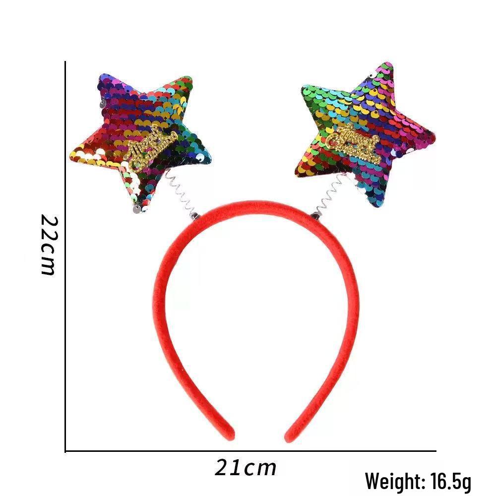 

Детский рождественский ободок с оленьими рогами - Пятизвездочное украшение для праздничных вечеринок