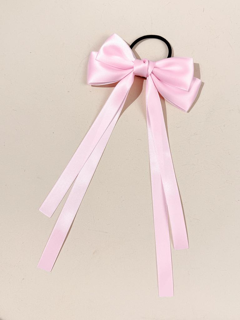 Bow, ribbon, headband, sweet temperament, simple and high-end feeling, half tied hair, rubber band, headband accessory