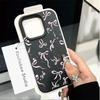 Cute Pink Star Bow Lichee leather pattern Phone Case For Samsung S25 S24 S23 S22 S21 S20 S10 Plus FE Ultra 4G 5G Shockproof