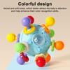 Baby Teething Toy Soft Silicone Rocker Teeth Soother Tooth Ball Shape BPA-Free Infant Chew Toy for Hand-Eye Coordination
