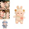 Cute Transforming Plush Toy Piggy Elephant Dinosaur Bunny Rabbit Doll Pillow Girls' Birthday Gift