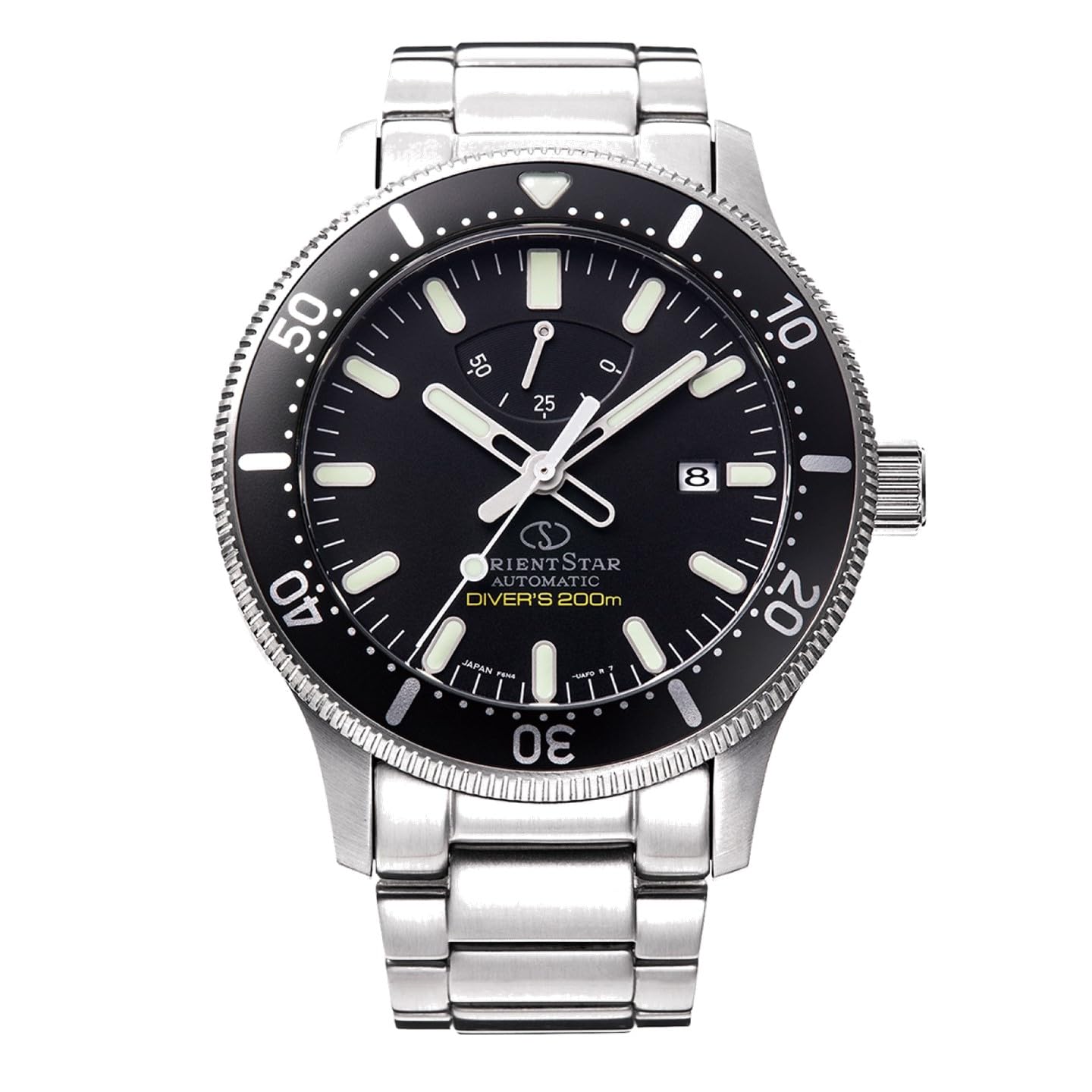 

ORIENT STAR Automatic Watch 200m Diver Mechanical Silicone Band Included Waterproof for 200m Air Diving Black [Orient Star] RK-AU0309B Men s