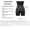 Women Belly Belt Chain Street Style Gothic Harness Chain Bustier Harness Waist Clothing Accessories